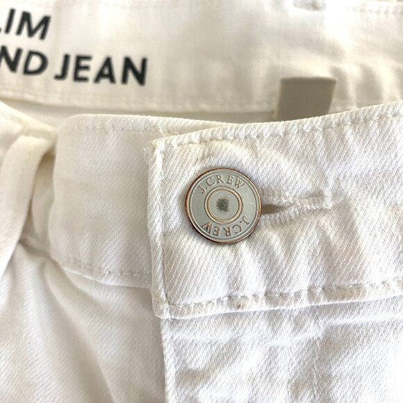 J. Crew Slim Boyfriend Jean in White (Size 31) - Picture 3 of 9